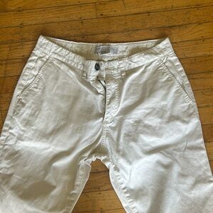 Men’s cream white chino